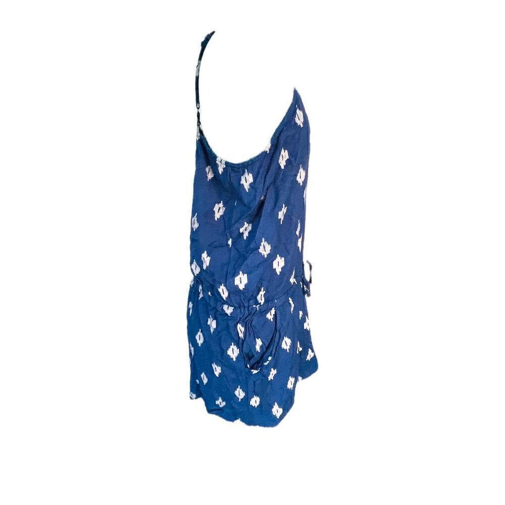 Mud Pie Navy Blue And White Romper Size Large